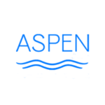 Aspen Logo in Blau