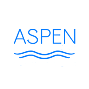 Aspen Logo in Blau