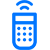 Icon von Fernbedienung in Blau