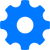 Icon von Damen Symbol in Blau