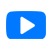 Icon von YouTube Logo in Blau